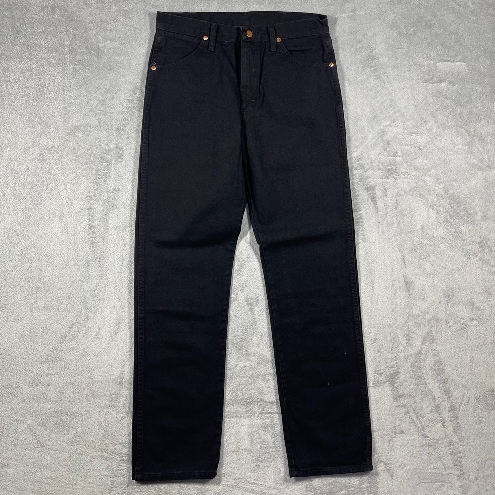 Wrangler 13MWZWK Cowboy Cut Jeans Mens 33(32)x34(33) Black Straight Leg